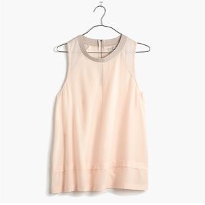 100% Silk Madewell Incline Tank Size Small